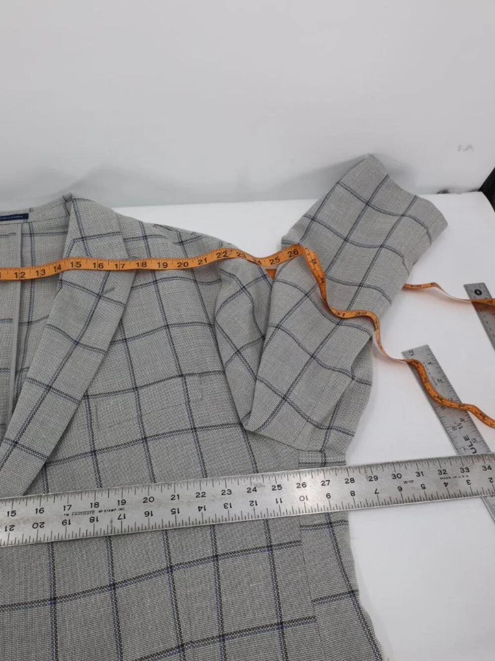 Stafford Sport Coat Mens 54 Big Short Seasonal Textures Wool Linen unstructured